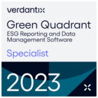 Von Verdantix erklärter „Specialist“ für ESG Reporting And Data Management Software